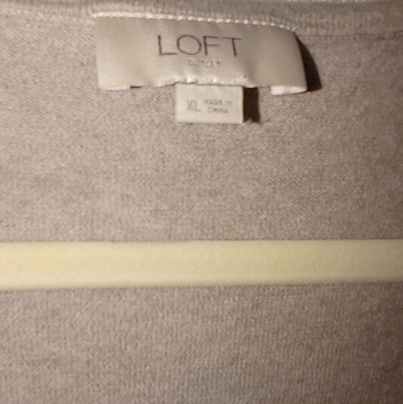 Loft Tan Long Sleeve Cardigan size XL - Picture 4 of 5